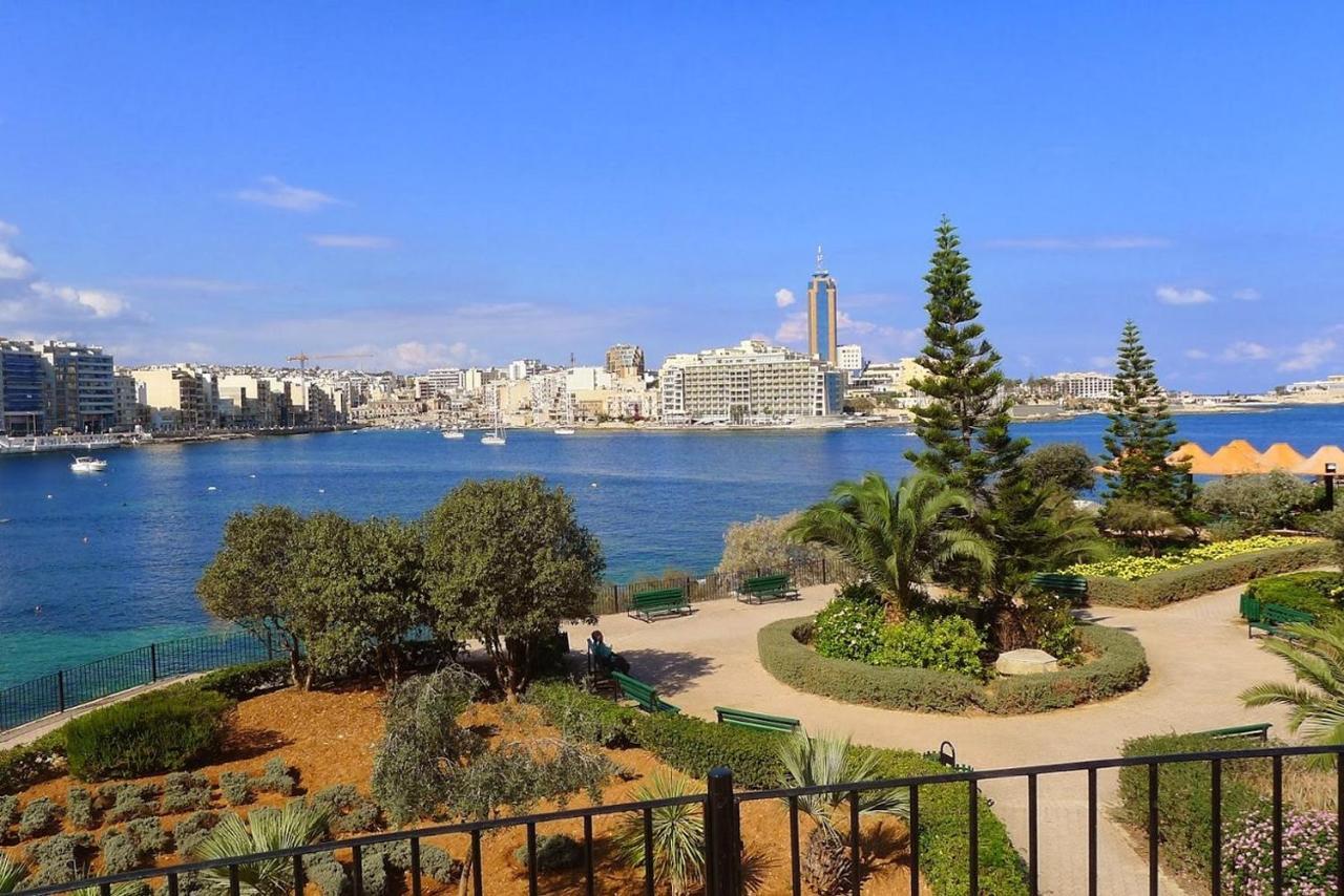 Luxury Apt W/ Side Seaviews And Pool, Top Location Sliema Luaran gambar