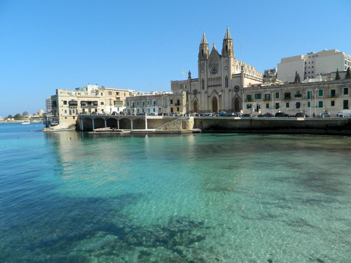 Luxury Apt W/ Side Seaviews And Pool, Top Location Sliema Luaran gambar